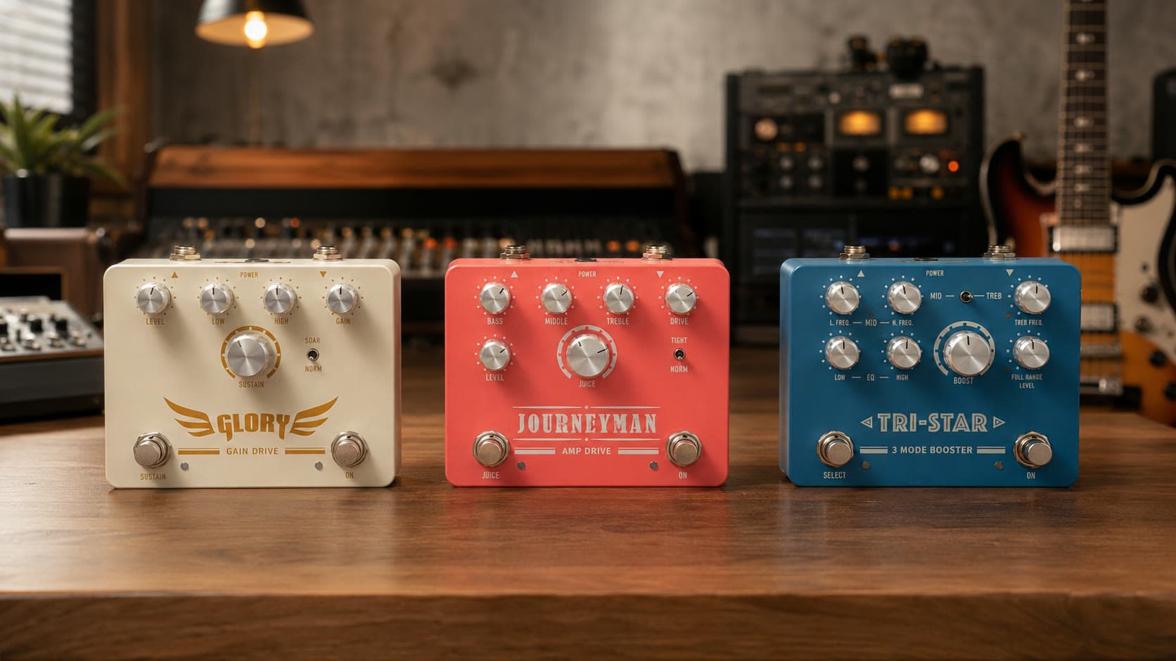 ACE TONE® Master ACE series — Glory, Journeyman and Tri-Star together in the studio