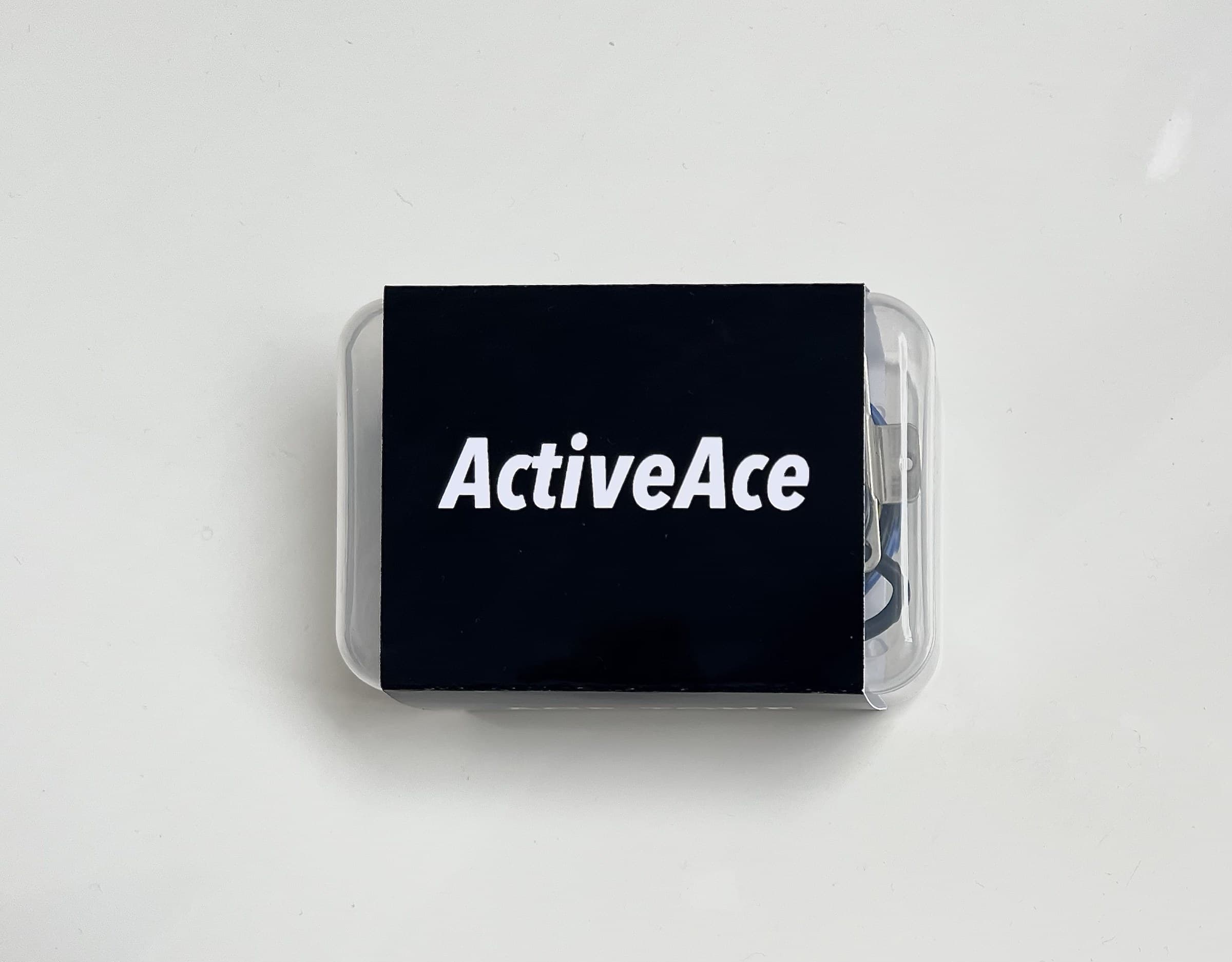 ActiveAce retail packaging, face on, showing the ActiveAce mark