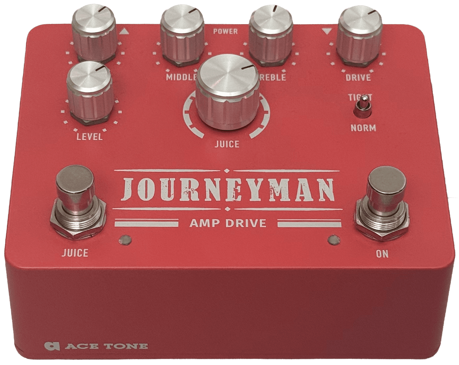 ACE TONE® Journeyman amp drive, isolated front three-quarter view