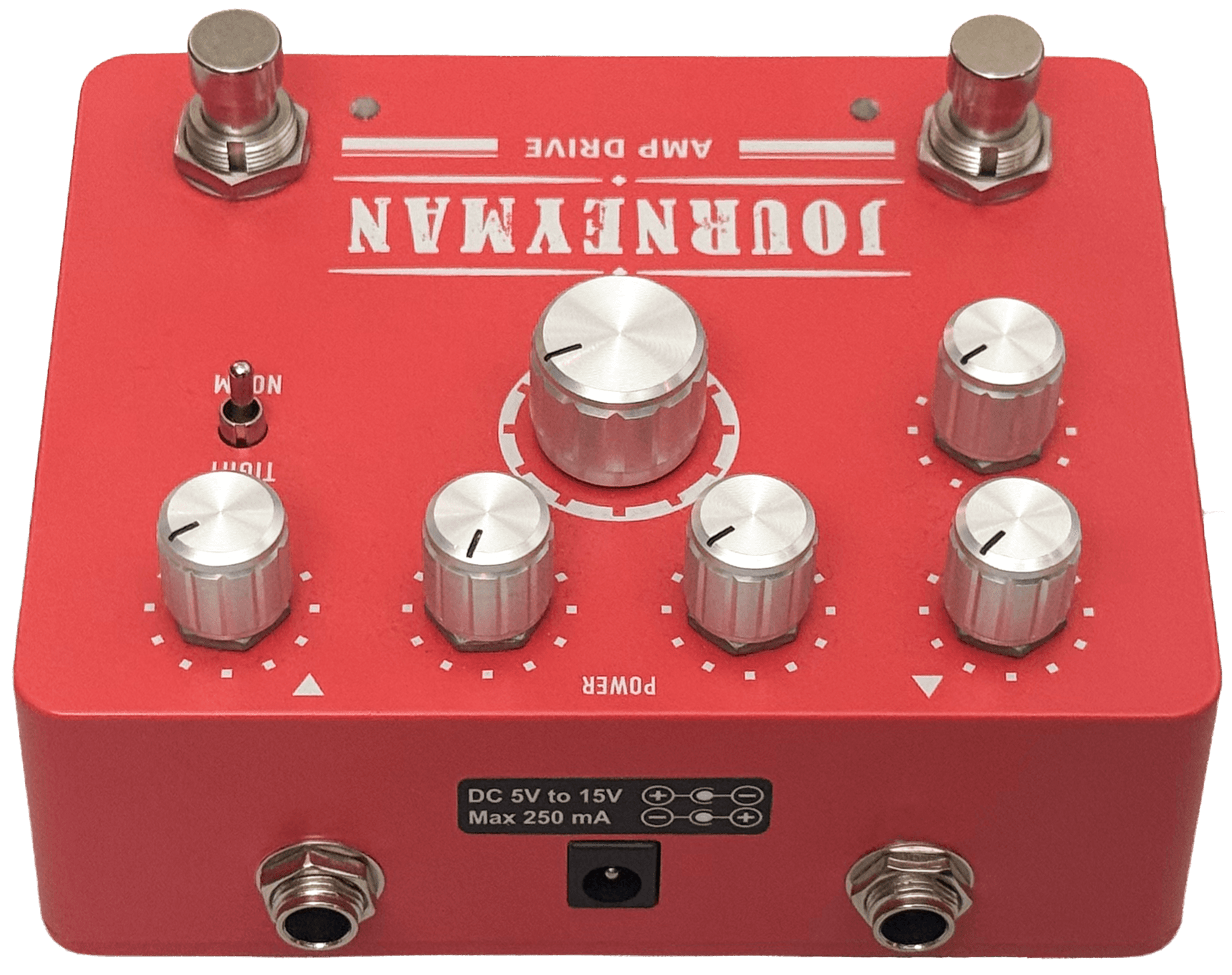 Journeyman rear connection panel with DC input and audio jacks