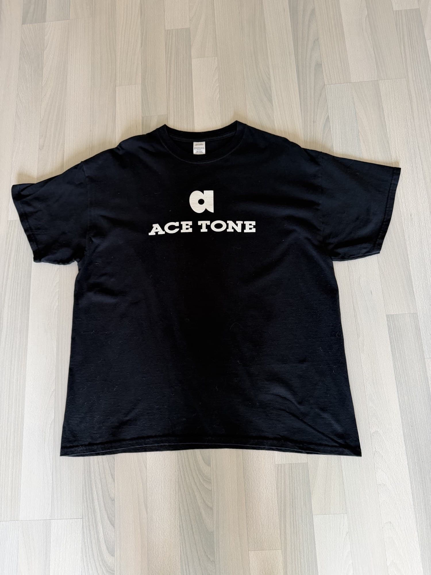 ACE TONE® Logo Tee laid flat, front view
