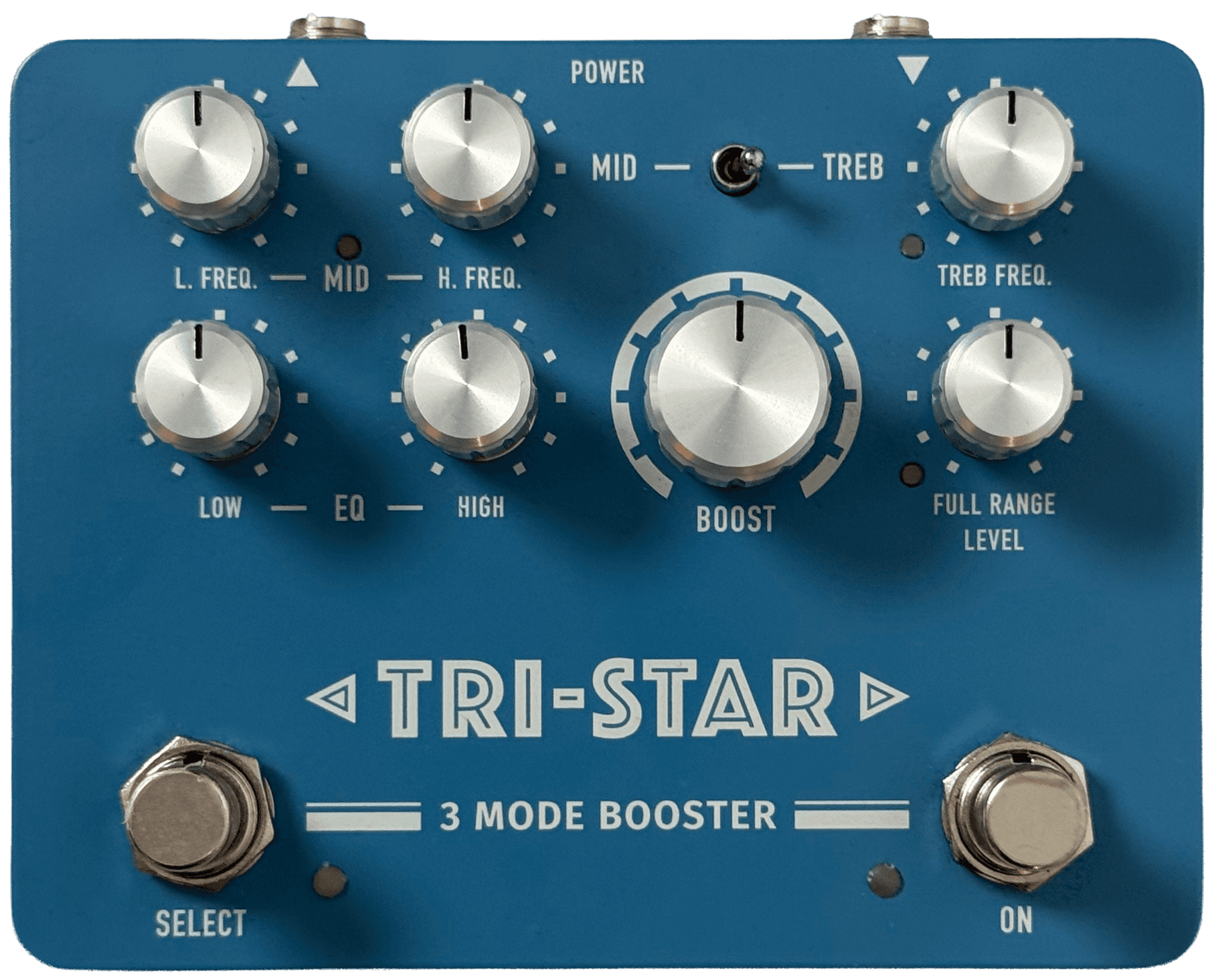 ACE TONE® Tri-Star three-mode booster, isolated front view